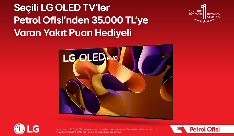 LG’den TV Alana Petrol Ofisi’nden 35.000 TL’ye Varan Yakıt Puan