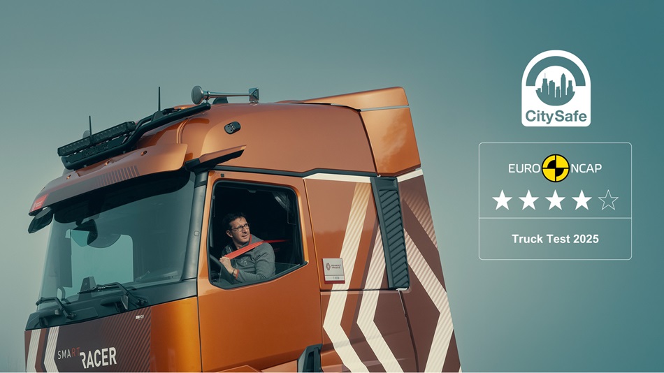 Renault Trucks T, 4 Euro NCAP Yıldızını Koruyarak CitySafe Sertifikasını da Kazandı